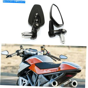 Mirror z_XYL}nč̃ubNI[goC7/8 "nho[Gh~[ Black Motorcycle 7/8" Handle Bar End Mirrors For Honda Kawasaki Suzuki Yamaha US