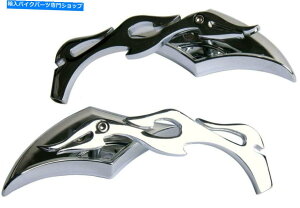 Mirror Chrome CNC�_�C�������h�����}�n�X�N�[�^�[�Y�}VINO x�p�N�����J�o�[�~���[ Chrome CNC Diamond Flame Small Rear View Mirrors for Yamaha Scooter Zuma Vino X�y���s�A���i�z