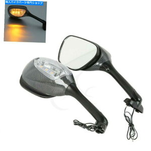 Mirror Ar[~[̓XYLGSXR1000 GSXR600 750 2006-2010̂߂ɓKM Rear View Mirrors Turn Signals Fit For Suzuki GSXR1000 GSXR600 750 2006-2010