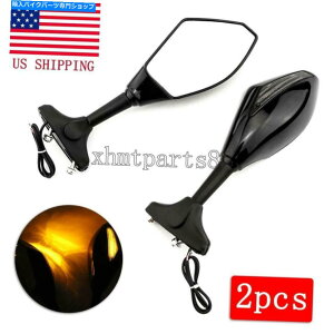 Mirror E250R 500R 650R ZX-6R ZX636 ZX750̉]M~[LED Turn Signals Mirrors LED For Kawasaki Ninja 250R 500R 650R ZX-6R ZX636 ZX750