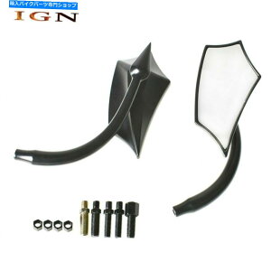 Mirror 5.5 "×2.75"ubNI[goCAr[~[΃n[[_rbh\ 5.5"×2.75" Black Motorcycle Rear View Mirrors Pair For Harley Davidson