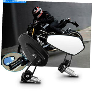 Mirror MT-07 MT-09 MT-10 FZ-07 FZ-09ubNI[goC7/8 "o[Gh~[ For Yamaha MT-07 MT-09 MT-10 FZ-07 FZ-09 Black Motorcycle 7/8" Bar End Mirrors