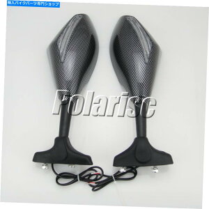 Mirror ���}�nYZF R6 R6S YZF600 FZ1�̂��߂�LED�^�[���M���������A�r���[�~���[ Rear View Mirrors With LED Turn Signals for Yamaha YZF R6 R6S YZF600 FZ1�y���s�A���i�z