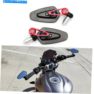 Mirror �I�[�g�o�C�n���h���o�[�G���h�E�C���O�~���[�̂��߂̏e�̃~���[1050 800 /�X���N�g��1200 Motorcycle Handle Bar End Wing Mirrors For Triumph Tiger 1050 800 /Thruxton 1200�y���s�A���i�z