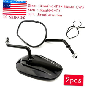 Mirror 1990-2018�n�[���[�_�r�b�h�\���X�|�[�c�X�^�[XL883 1200�̂��߂̍��I�[�g�o�C�T�C�h�~���[ Black Motorcycle Side Mirrors For 1990-2018 Harley Davidson Sportster XL883 1200