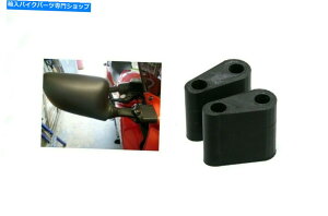 Mirror 川崎GPZ500S GPZ 500 S用ブラックマウントミラーライザーエクステンダアダプタアダプタアダプタ Black Mount Mirror Riser Extender Adaptor Adapter for KAWASAKI GPZ500S GPZ 500 S