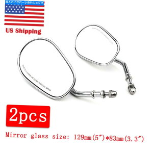 Mirror Harley-Davidson Dyna Electra Glideč݌ɂ̂߂Chrome Teardrop Rewive Mirrors Chrome Teardrop Rearview Mirrors for Harley-Davidson Dyna Electra Glide US Stock