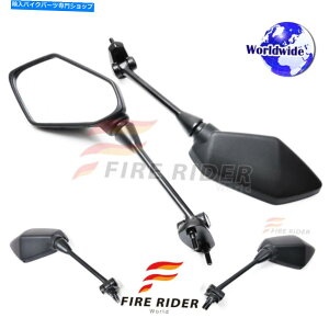 Mirror E400r 10-12 10 11 12̂߂̃G}[NubNAt^[}[Pbg㕔TCh~[ eMark Black Aftermarket Rear Side Mirrors For Kawasaki NINJA 400R 10-12 10 11 12