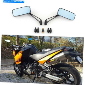 Mirror 8/10mmI[goCf̂߂̍`̐KX̃obN~[̕ՓI Black Rectangle Blue Glass Rearview Mirror Universal for 8/10mm Motorcycle Model
