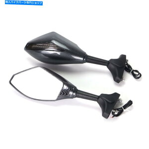 Mirror z_CBR954RR 2002-2003J[{̂߂̃^[MLEDAr[~[ Rear View Mirrors With Turn Signal LED For Honda CBR954RR 2002-2003 Carbon