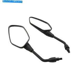 Mirror NC700�̂��߂̃I�[�g�o�C�̃v���X�`�b�N���̔w�i���̃~���[ Motorcycle Plastic Black Rearview Side Mirrors For NC700 New�y���s�A���i�z