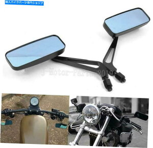 Mirror �z���_�V���h�E�̂��߂̍��������`�̔w�ʐ}�̋�VLX 600�G�A��RS�X�s���b�g750 Black Rectangle Rear View Mirrors For Honda Shadow VLX 600 Aero RS Spirit 750�y���s�A���i�z