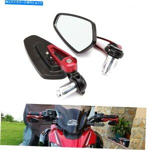 Mirror }nFZ1 FZ6 FZ6̂߂red 7/8 "I[goCnho[GhTC[TCh~[ Red 7/8" Motorcycle Handle Bar End Rearview Side Mirrors For Yamaha FZ1 FZ6 FZ8