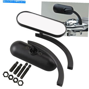 Mirror ブラックミニオーバルリアビューミラーフィットハーレーダイナスポーツスタークルーザー8mm / 10mm Black Mini Oval Rear View Mirrors Fit For Harley Dyna Sportster Cruiser 8mm/10mm