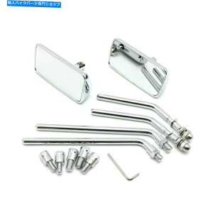 Mirror M8 M10jo[TI[goC̒`̃obNr[TCh~[n[[z_BMW M8 M10 Universal Motorcycle Rectangle Rearview Side Mirrors For Harley Honda BMW