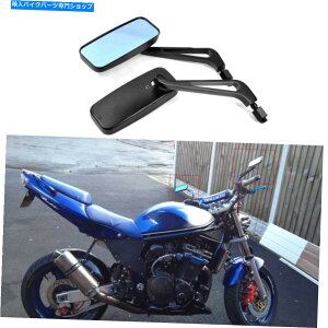 Mirror ��ؑт̂��߂̒����`�̍����I�[�g�o�C�̔w�ʐ}�̑��ʋ�1200 600 US Rectangle Black Motorcycle Rear View Side Mirrors For Suzuki Bandit 1200 600 US�y���s�A���i�z