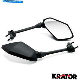 Mirror ブラック交換用ミラーアフターマーケット2010-2014川崎忍者400R / ER-4F Black Replacement Mirrors Aftermarket For 2010-2014 Kawasaki Ninja 400R/ER-4F