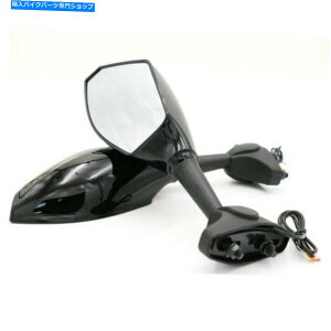 Mirror �n�[���[�z���_���}�n��؂̂��߂�2�{��LED�^�[���M�����C�g�o�b�N�o�b�N�T�C�h�~���[ 2x LED Turn Signal Light Rearview Side Mirrors For Harley Honda Yamaha Suzuki�y���s�A���i�z