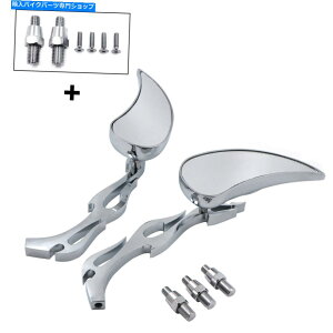 Mirror }nN[U[CX^[[hX^[V-STAR WARRIOR V-MAX VIReBAhbv~[ For Yamaha Cruiser Royal Star Road Star V-Star Warrior V-Max Vir Teardrop Mirror