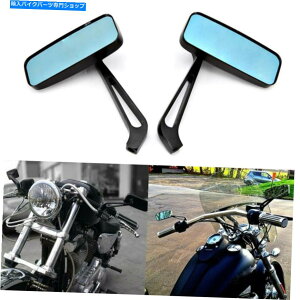 Mirror ؐN҂̂߂2{̃X[Nu[I[goC̃~[VS VL 700 750 800 1400 1500 2x Smoke Blue Motorcycle Mirrors for Suzuki Intruder VS VL 700 750 800 1400 1500