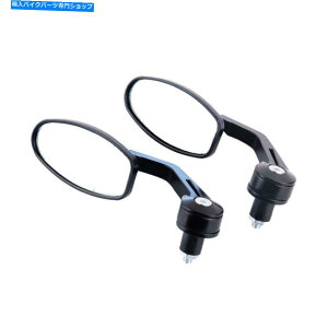 Mirror 2�s�[�I�[�g�o�C�G���h�o�[���A�r���[�~���[7/8 NDL�o�[360°ADD 2Pc Motorcycle End Bar Rearview Mirror 7/8ndle Bar 360°Adjustable Side AD�y���s�A���i�z