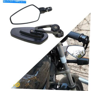 Mirror }nFZ07 FZ09 MT09pCNCubNI[goC7/8 "nho[Gh~[JX^ CNC Black Motorcycle 7/8"Handle Bar End Mirror Custom for Yamaha FZ07 FZ09 MT09