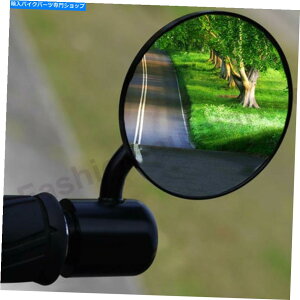 Mirror z_Grom MSX125̂߂̃EhubNʃI[goCnho[GhTCh~[ Round Black Convex Motorcycle Handle Bar End Side Mirrors For Honda GROM MSX125