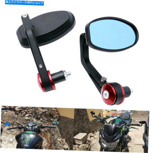 Mirror I[goCyAbho[GhAr[~[7/8 "}nXSR900pnho[ Motorcycle Pair Red Bar End Rearview Mirrors 7/8" Handlebar for Yamaha XSR900