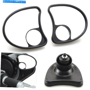 Mirror ubNtFAO}Eg~[n[[Xg[gOChgOCh1996-13̂߂̃Ci[tBbg Black Fairing Mount Mirrors Inner Fit for Harley Street Glide Tri Glide 1996-13