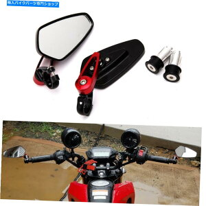 Mirror �Ԃ��o�[�G���h�~���[�I�[�g�o�C���A�r���[�E�B���O�~���[390�y�A2016 2017 Red Bar End Mirrors Motorcycle Rear View Wing Mirror For 390 PAIR 2016 2017�y���s�A���i�z