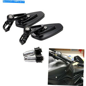 Mirror ̃oCN̖7/8 "XYLGSR̂߂̃nho[Gh~[750 600 400 900 Black Motorbike Arrow 7/8" Handle Bar End Mirrors For Suzuki GSR 750 600 400 900