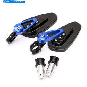Mirror ̃jo[TI[goC̃~[̓z_XYL}n̂߂̖_̋ Blue Arrow Universal Motorcycle Mirrors Bar End Mirrors for Honda Suzuki Yamaha