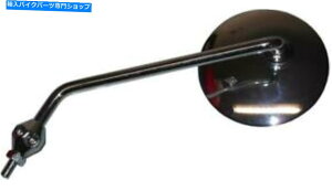 Mirror �~���[8mm�N�������E���h����O�z���_�i�b�N�� Mirror 8mm Chrome Round Left Hand Early Honda Knuckle�y���s�A���i�z