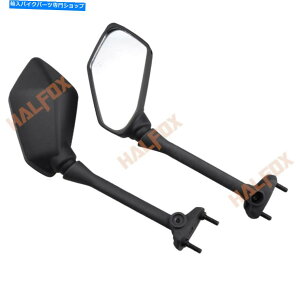 Mirror ubNEAr[~[tBbgE650R 400R Z1000SX ER-6F Black Left & Right Rear View Mirrors Fit Kawasaki Ninja 650R 400R Z1000SX ER-6F