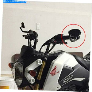 Mirror [^[oCN7/8 "HOLDER BAR END HONDA GROM MSX 125č Motor Naked Bike 7/8" Handle Bar End Oval Side Mirrors For Honda GROM MSX 125 US