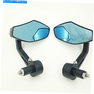 Mirror ^V|S~[7/8 "/ 1"}nXJR1300 xj6 v-max Brand New Polygon Mirrors 7/8"/1" handles Black For Yamaha XJR1300 XJ6 V-max