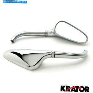 Mirror ChromeI[goCStNu͐胔@J700 750̂߂̖A_v^[~[ Chrome Motorcycle Golf Club Mirrors Free Adapters For Kawasaki VN Vulcan 700 750