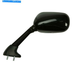 Mirror YAMAHA YZF R6S 2006-2009 EMGO 20-80554���T�C�h�J�[�{���t�@�C�o�[�~���[ For Yamaha YZF R6S 2006-2009 EMGO 20-80554 Left Side Carbon Fiber Mirror�y���s�A���i�z