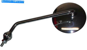 Mirror �~���[8mm�N�������E���h����O�z���_�i�b�N�� Mirror 8mm Chrome Round Left Hand Early Honda Knuckle�y���s�A���i�z