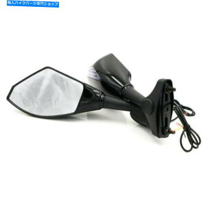 Mirror 2{jo[TI[goCLED^[MCWP[^Ar[~[I[hXN[ 2x Universal Motorcycle LED Turn Signal indicator Rear View Mirrors Old School