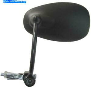 Mirror ミラーブラック矩形左右のバーエンドタイプ(Eマーク付き Mirror Black Rectangle Left or Right Bar End Type (E-Marked