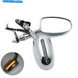 Mirror ハーレースズキ山草ヤマハホンダバイクW / 6mmスレッド rear view LED mirror For Harley Suzuki Kawasaki Yamaha Honda bikes w/ 6MM thread