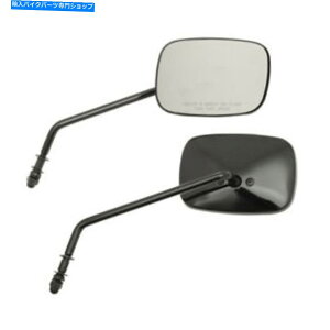 Mirror ubN5 "x 3.5"n[[_rbh\̂߂̒`̃X^C̒`̌s Black 5" x 3.5" Rectangular Style Long Stem Mirrors for Harley-Davidson