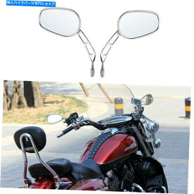 Mirror ヤマハロイヤルスターストラントライナー用クルーザーオートバイリアビューミラーズクロームM10 Cruiser Motorcycle Rearview Mirrors Chrome M10 For Yamaha Royal Star Stratoliner