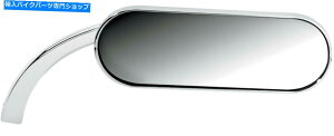 Mirror Arlen Ness}CN~jI[owʐ}ʖʋNEnho[}Eg Arlen Ness Micro MIni Oval Rear View Convex Mirror Chrome Right Handlebar Mount