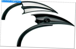 Mirror Arlen Nessマイクロブラックスクープ左サイドミラーハーレーまたは各メトリック Arlen Ness Micro Black Scoop Left Side Mirror Harley or Metric EACH