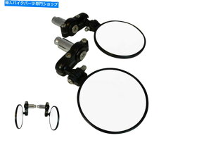 Mirror [^[oCNEh3 "7/8"̃~[22mmnho[܂肽ݎ - yA Motorbike Round 3" Mirrors for 7/8" 22mm Handlebars Foldable - PAIR