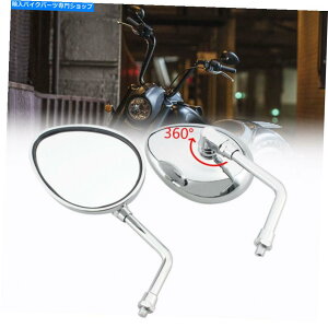 Mirror �C���h�̃`�[�t�e�C���̈Â��n�X�v�����O�t�B�[���h�̂��߂̋����w�ʐ}�T�C�h�~���[�N���� Metal Rear View Side Mirrors Chrome For Indian Chieftain Dark Horse Springfield�y���s�A���i�z