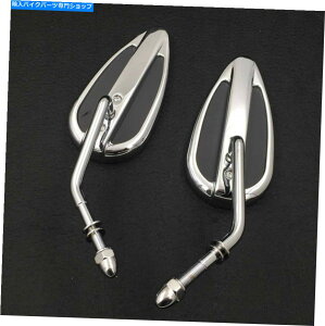 Mirror n[[X|[cX^[883 1200ቹ̂߂2̃I[goC̃eBAhbv~[N 2 PCS Motorcycle Teardrop Mirror Chrome For Harley Sportster 883 1200 Super Low