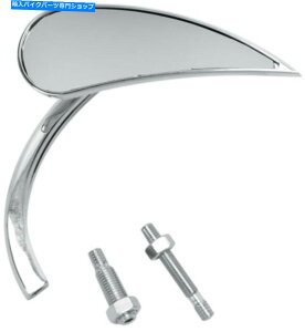 Mirror Arlen Ness Rad II}CNAAr[eBAhbvʖʋNEnho[ Arlen Ness Rad II Micro Rear View Teardrop Convex Mirror Chrome Right Handlebar